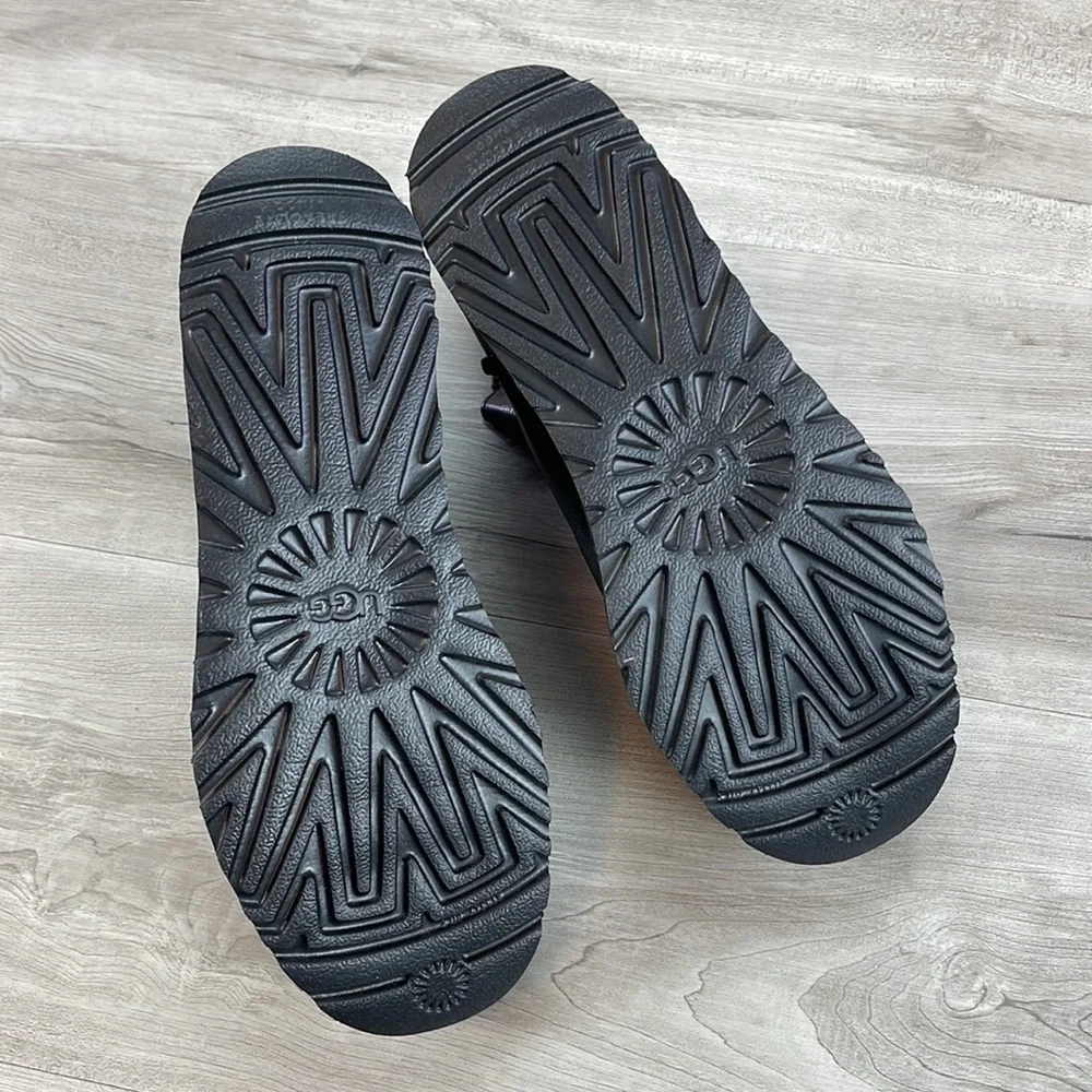 🌿UGG🌿 W DECONSTRUCTED MINI ZIP BLACK BOOTS - Picture 10 of 15